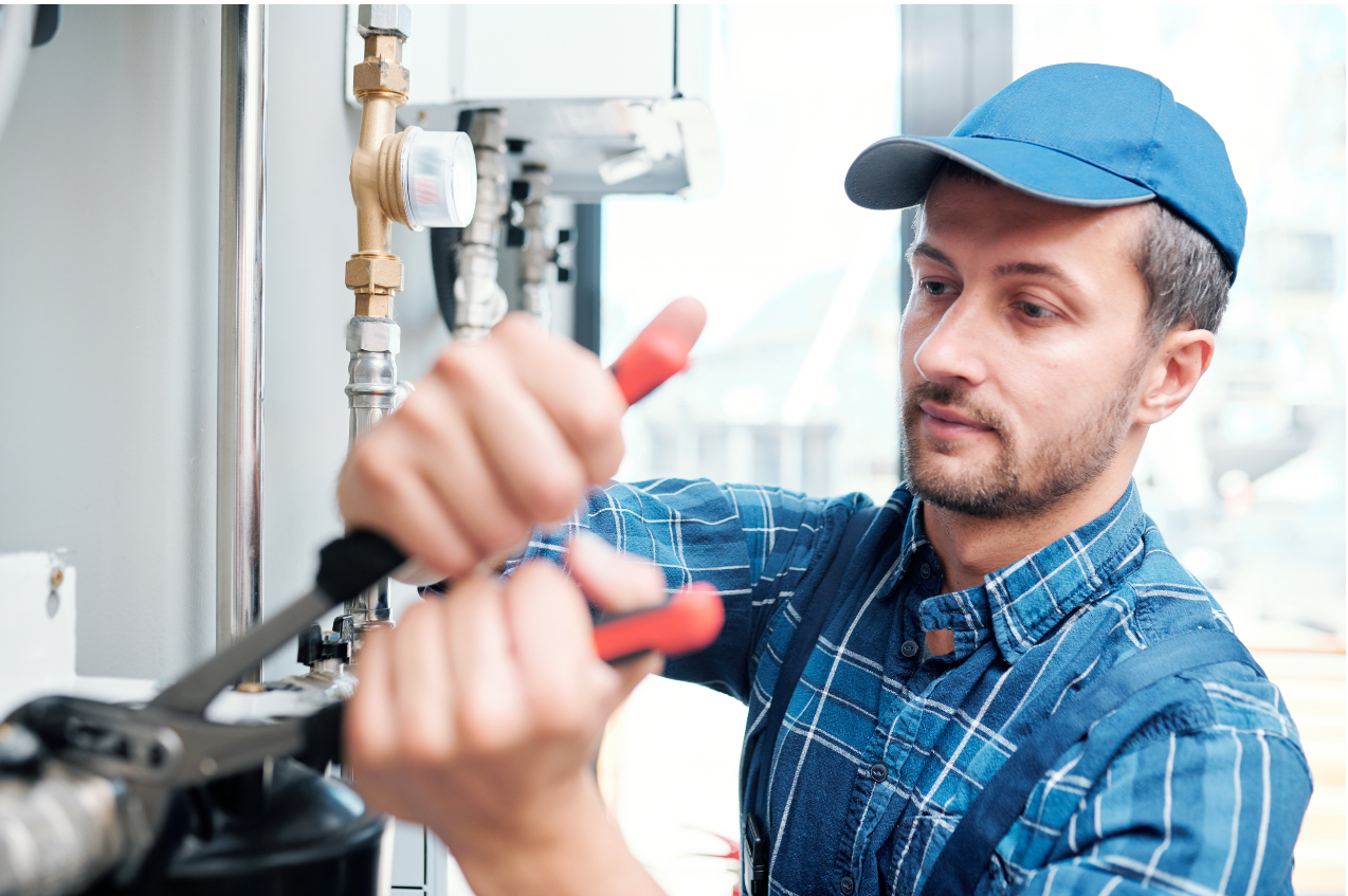 man working in a maintenance job